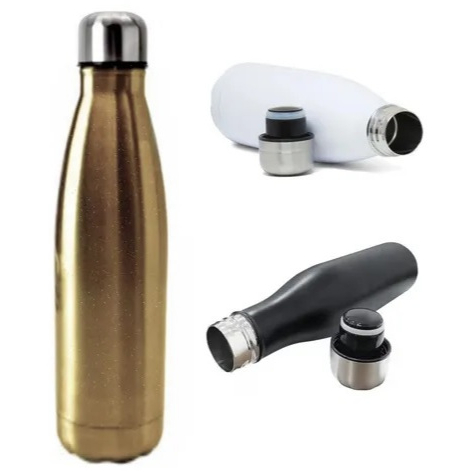 Garrafa Térmica Aço Inox Lisa 500ml Academia Fitness