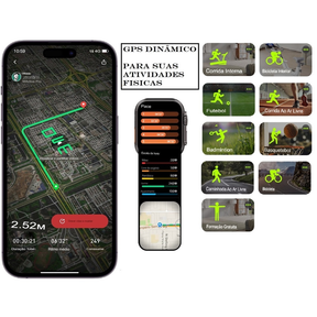 Smartwatch 10 Ultra Calculadora Cardíaca Monitoramento Da Frequência Relógio Inteligente