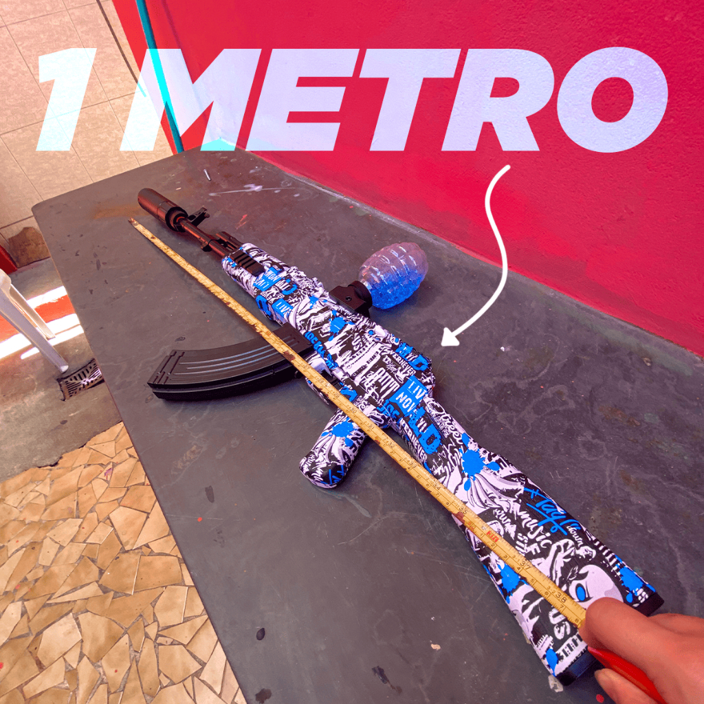 Arminha de Gel Metralhadora Elétrica Grande com Silenciador