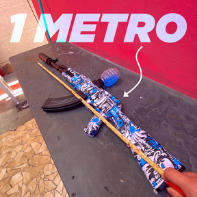 Arminha de Gel Metralhadora Elétrica Grande com Silenciador