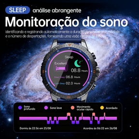 Relógio Smartwatch masculino AINUO N8 relógio inteligente esportivo monitoramento Nfc Android iOS