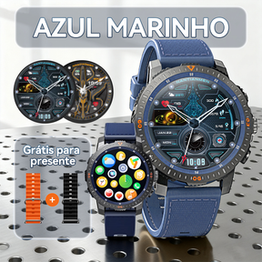Relógio Smartwatch masculino AINUO N8 relógio inteligente esportivo monitoramento Nfc Android iOS