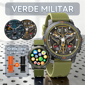 Relógio Smartwatch masculino AINUO N8 relógio inteligente esportivo monitoramento Nfc Android iOS