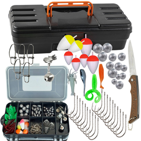 Mega Kit de Pesca Completo Varas Molinetes Caixa Maleta, com Anzóis, Boias, Chumbos e Iscas OU APENAS MALETA COM ACESSOR
