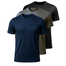 Camiseta Masculina Dry Fit Básica Slim Fit com proteção UV para Treino e Dia a Dia ( ver kits )