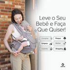 Bolsa Canguru Ergonômico Exclusive Protetor de Sol com Assento Bolsos Ajustável Aiebao