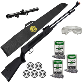 Carabina de Pressão Spring Black 5,5mm FXR + ESCOLHA SEU KIT