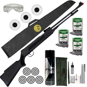 Carabina de Pressão Spring Black 5,5mm FXR + ESCOLHA SEU KIT