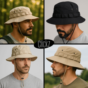 Chapeu militar Bucket Boonie Hat Caça Chapéu Camping Pesca Masculino Feminino