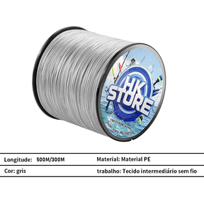 KIT 2 500M Mordida Previne Linha De Pesca Trançada 4 Fios Fio Trançado Multifilamento Para De Carpa/Japonês/PE