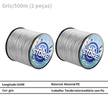 KIT 2 500M Mordida Previne Linha De Pesca Trançada 4 Fios Fio Trançado Multifilamento Para De Carpa/Japonês/PE