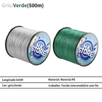 KIT 2 500M Mordida Previne Linha De Pesca Trançada 4 Fios Fio Trançado Multifilamento Para De Carpa/Japonês/PE