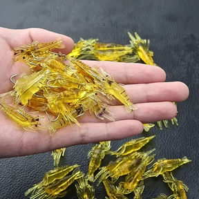 Iscas Artificiais Camarão Aromatizadas - Pintado, Robalo, Pacu, Corvina - Pesca Maritima e Agua doce