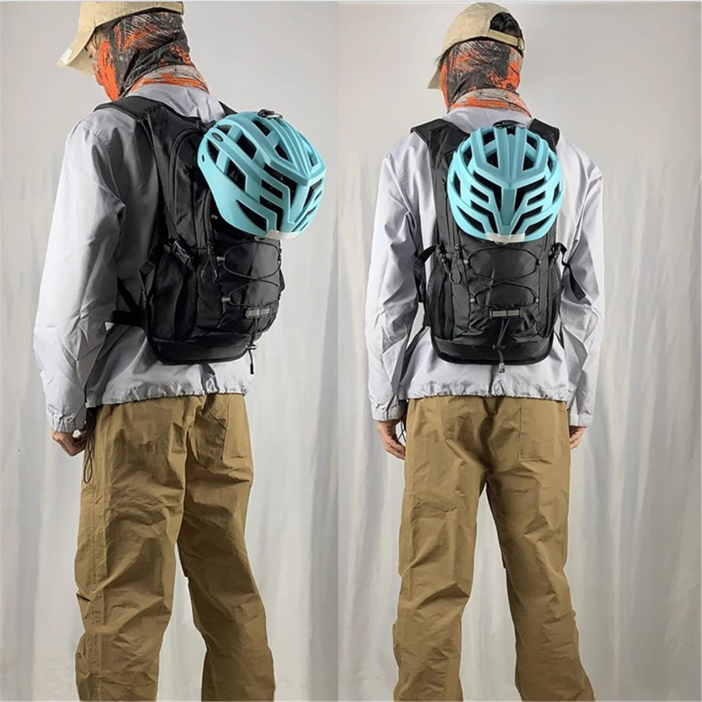 Mochila Multifuncional para Aventuras ao Ar Livre，Material À Prova D'Água，com Suporte para Capacete