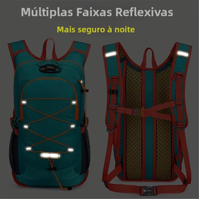 Mochila Multifuncional para Aventuras ao Ar Livre，Material À Prova D'Água，com Suporte para Capacete