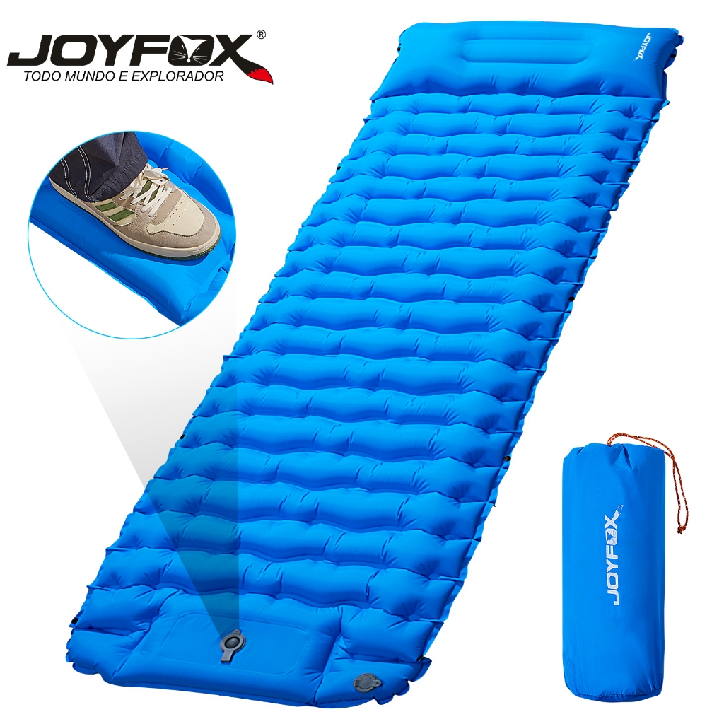 Colchão Inflável 203x136x10cm Automático De Casal Sleeping Pad Ar Externo Portátil De Acampamento