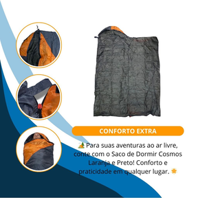 Isolante Térmico + Saco De Dormir 15oc Camping Viagem Trilha