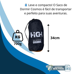 Isolante Térmico + Saco De Dormir 15oc Camping Viagem Trilha