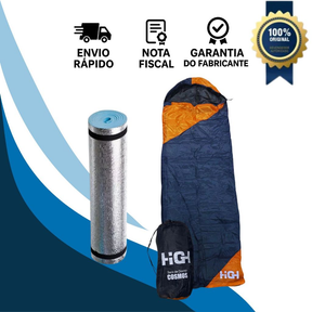 Isolante Térmico + Saco De Dormir 15oc Camping Viagem Trilha