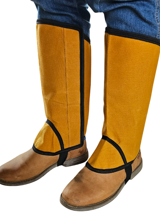 Par de Perneira De Lona Resistente Pernera Camuflada Proteção Trabalho Roça Montaria Impermeável