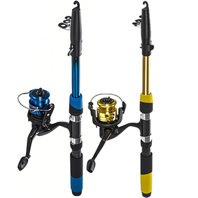 Kit 2 Vara De Pesca 60-120lbs Completa Com Molinete Esportiva Ao Ar Livre Robalo Portátil Com Linha