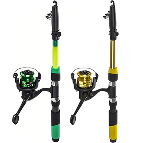 Kit 2 Vara De Pesca 60-120lbs Completa Com Molinete Esportiva Ao Ar Livre Robalo Portátil Com Linha