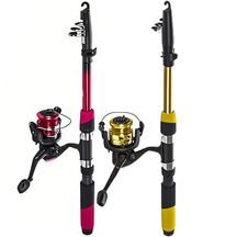 Kit 2 Vara De Pesca 60-120lbs Completa Com Molinete Esportiva Ao Ar Livre Robalo Portátil Com Linha