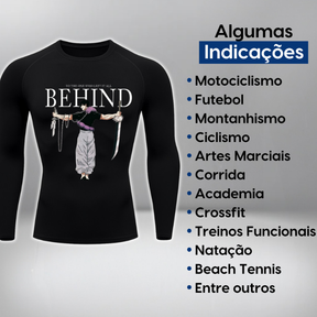 Camiseta Compressão Segunda Pele Herói Raio Flash Camisa Manga Longa Proteção UV