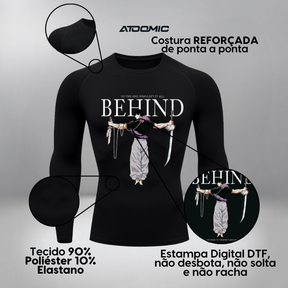 Kit 2 Camisetas Compressão Manga Longa Heróis Batman e Homem Aranha Camisa Proteção UV Masculina