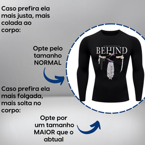 Kit 2 Camisetas Compressão Manga Longa Heróis Batman e Homem Aranha Camisa Proteção UV Masculina