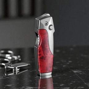 Acendedor Multifuncional à Prova de Vento com Abridor de Garrafas Canivete Camping Dobrável（sem gas）