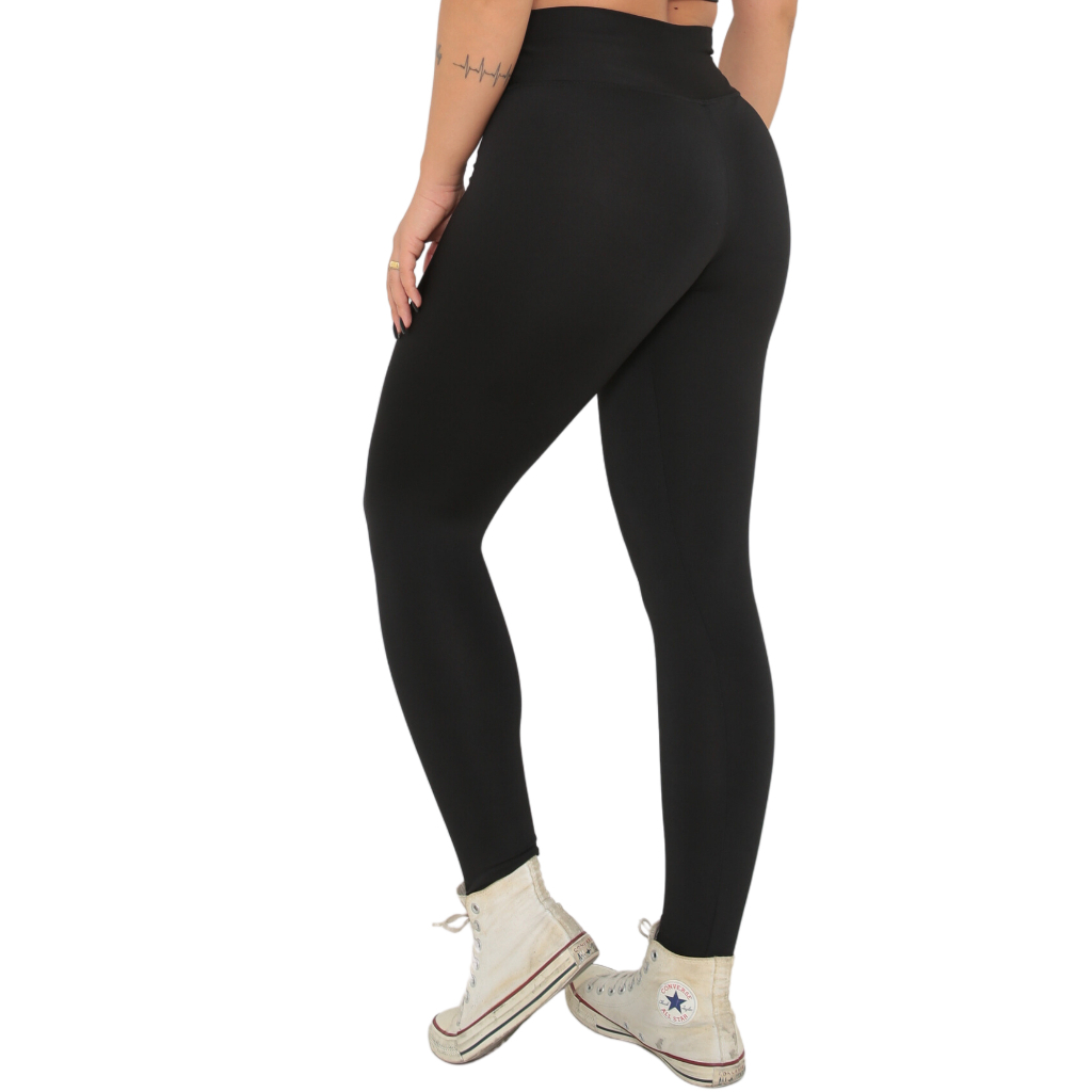 Kit 3 Calça Leg Legging Premium Suplex Levanta Bumbum