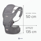 Bolsa Canguru Ergonômico Exclusive Protetor de Sol com Assento Bolsos Ajustável Aiebao