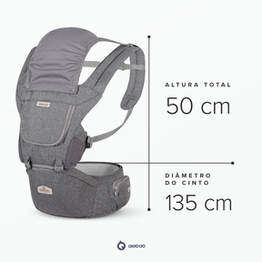 Bolsa Canguru Ergonômico Exclusive Protetor de Sol com Assento Bolsos Ajustável Aiebao