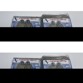 Capa de Chuva Resistente Descartavel – Tamanho Único - Proteção Chuva - Protetor Impermeável - Kit Capa de Chuva