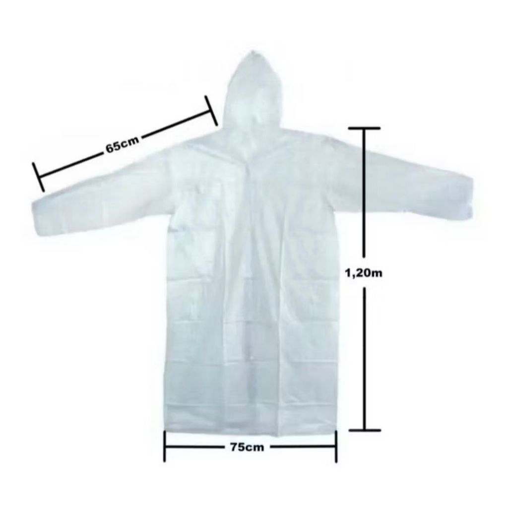 Capa de Chuva Resistente Descartavel – Tamanho Único - Proteção Chuva - Protetor Impermeável - Kit Capa de Chuva