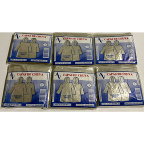 Capa de Chuva Resistente Descartavel – Tamanho Único - Proteção Chuva - Protetor Impermeável - Kit Capa de Chuva