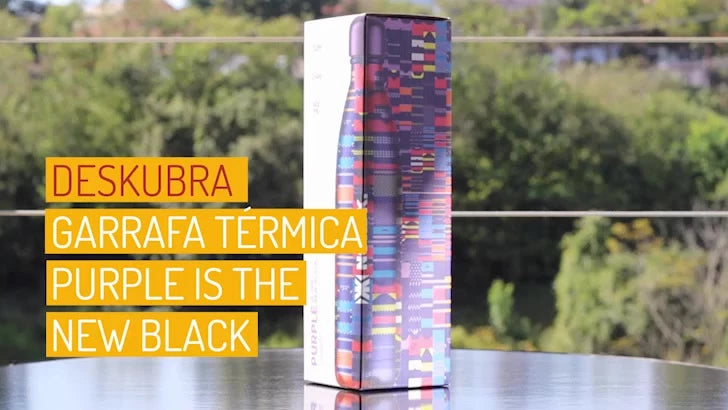 Garrafa Térmica Nordk Purple is The New Black Aço Inoxidável 500ml