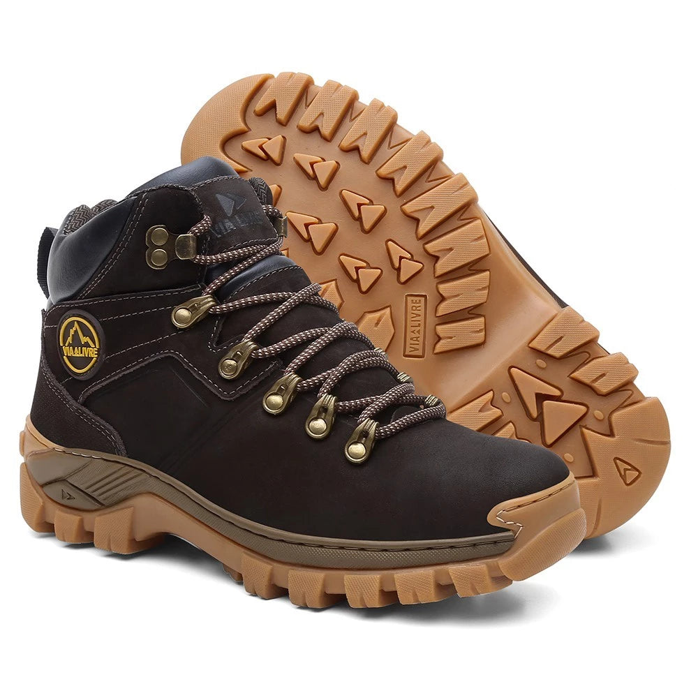 Bota Masculina Lançamento TOP Coturno Via Livre- N6 Com C.A