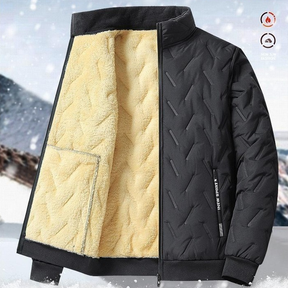 Novo Casaco De Inverno Masculino Velo Espesso Quente Cor Sólida Colarinho De Pé De Tamanho Grande