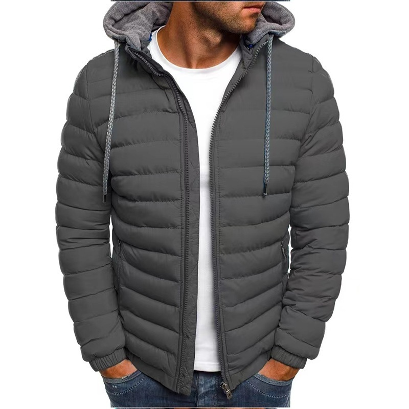 2024 Mais Tamanho Casaco De Puffer De Poliamida De Nylon Para Homens Inverno Forrado De Bolso Interno