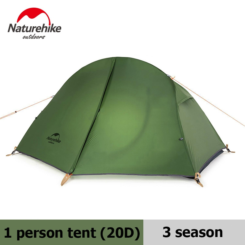 Naturehike Tenda Ultraleve Ao Ar Livre 3 Temporada À Prova Dwaterproof Água 20D Náilon Caminhadas 1 Pessoa Mochila Acamp