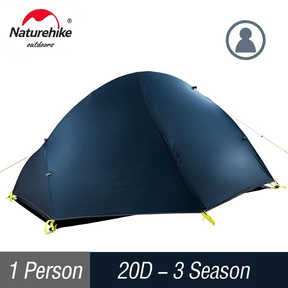 Naturehike Tenda Ultraleve Ao Ar Livre 3 Temporada À Prova Dwaterproof Água 20D Náilon Caminhadas 1 Pessoa Mochila Acamp
