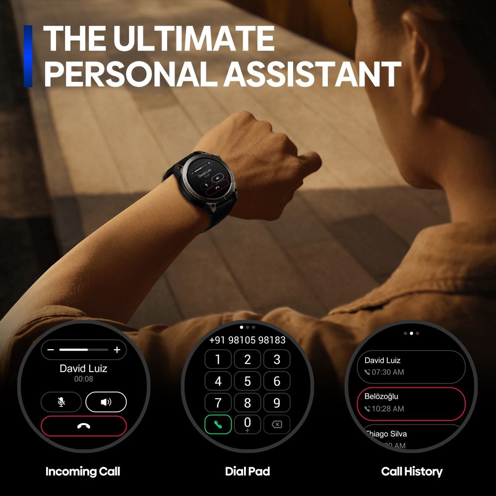 Zeblaze Stratos 3 PRO Smartwatch AMOLED 1.43" Corrida Relógio Inteligente GPS 18 dias de espera