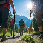 Bastão Caminhada Trekking Bengala Trilha Retrátil Alumínio