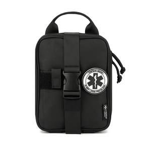 Kit Tático Preto 12 em 1 | IFAK Individual | APH | Ideal para Outdoor e Emergências