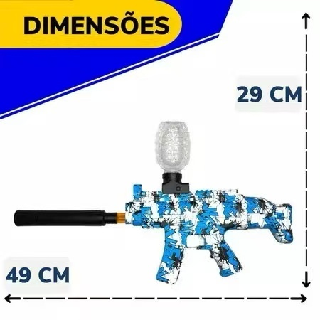 Arma Elétrica Lança Bolinhas De Gel Com Bolinhas Arminha de Gel