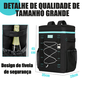 INSMEER Mochila Térmica 30 L para 50 Latas Caixa Térmica Grande Isotérmica Bolsa para Praia Ar livre