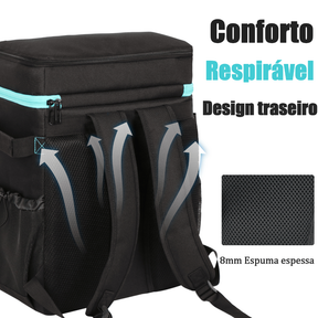 INSMEER Mochila Térmica 30 L para 50 Latas Caixa Térmica Grande Isotérmica Bolsa para Praia Ar livre
