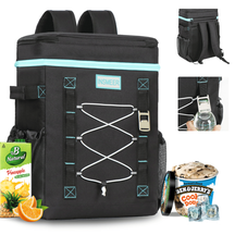 INSMEER Mochila Térmica 30 L para 50 Latas Caixa Térmica Grande Isotérmica Bolsa para Praia Ar livre
